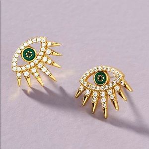 BAUBLEBAR Tali 18K Gold Vermeil Evil Eye Earrings